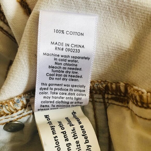 PacSun Womens Denim Skirt Color Block Distressed with Pockets Size 25 - Picture 13 of 13